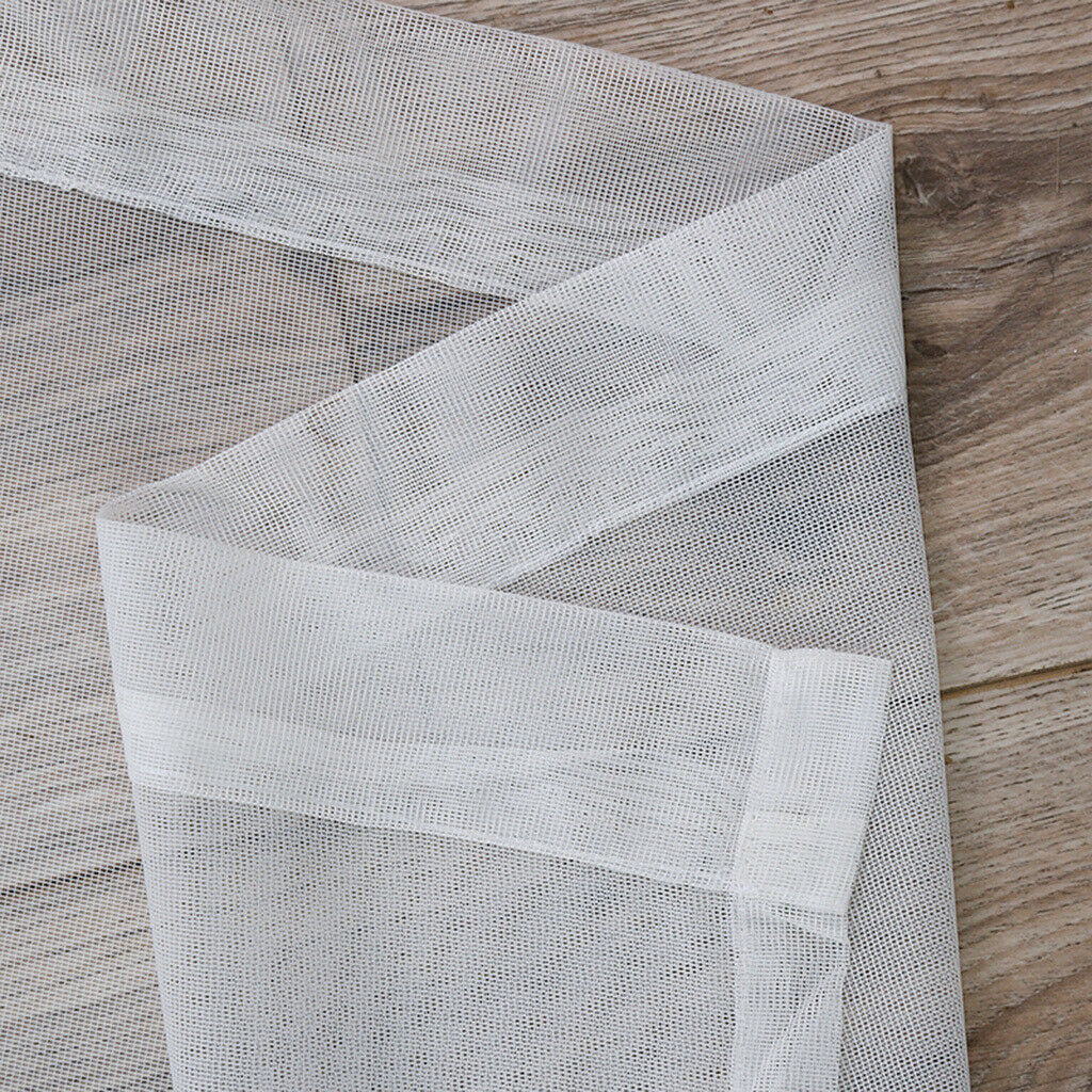 2pcs Elegant Gauze Sheers Rod Pocket Window Curtain Drape Panel 39x79inch