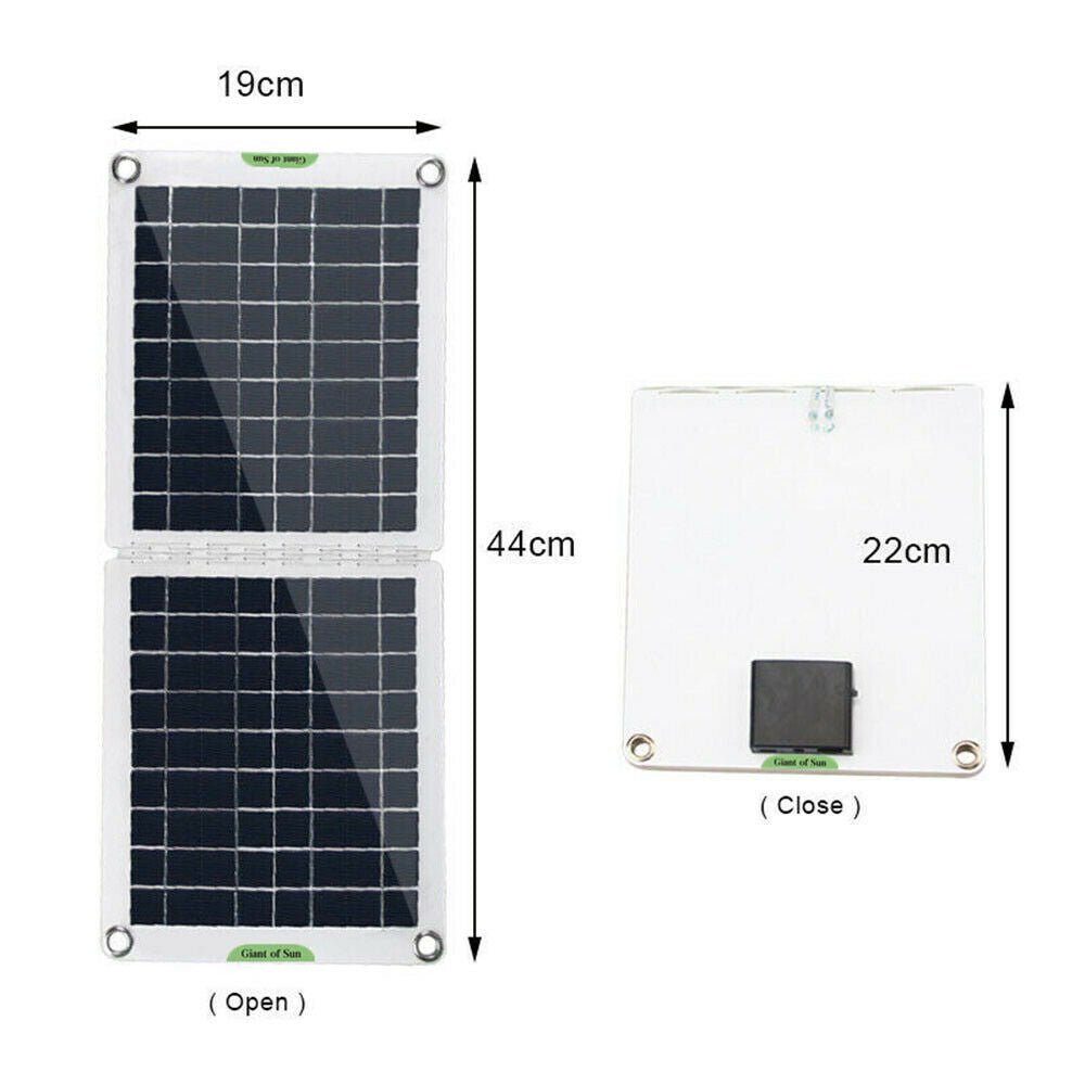 60W Foldable Solar Panel Sets 18/12/5V Solar Power Phone Charger with Dual USB