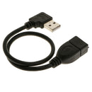 USB 2.0 Male to Female Right Angle Adapter Cable