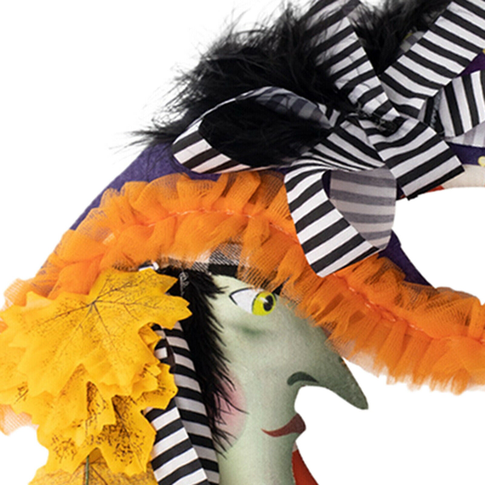 Artificial Wreath,Witch Moon Wreath Happy Halloween Halloween Party for Home