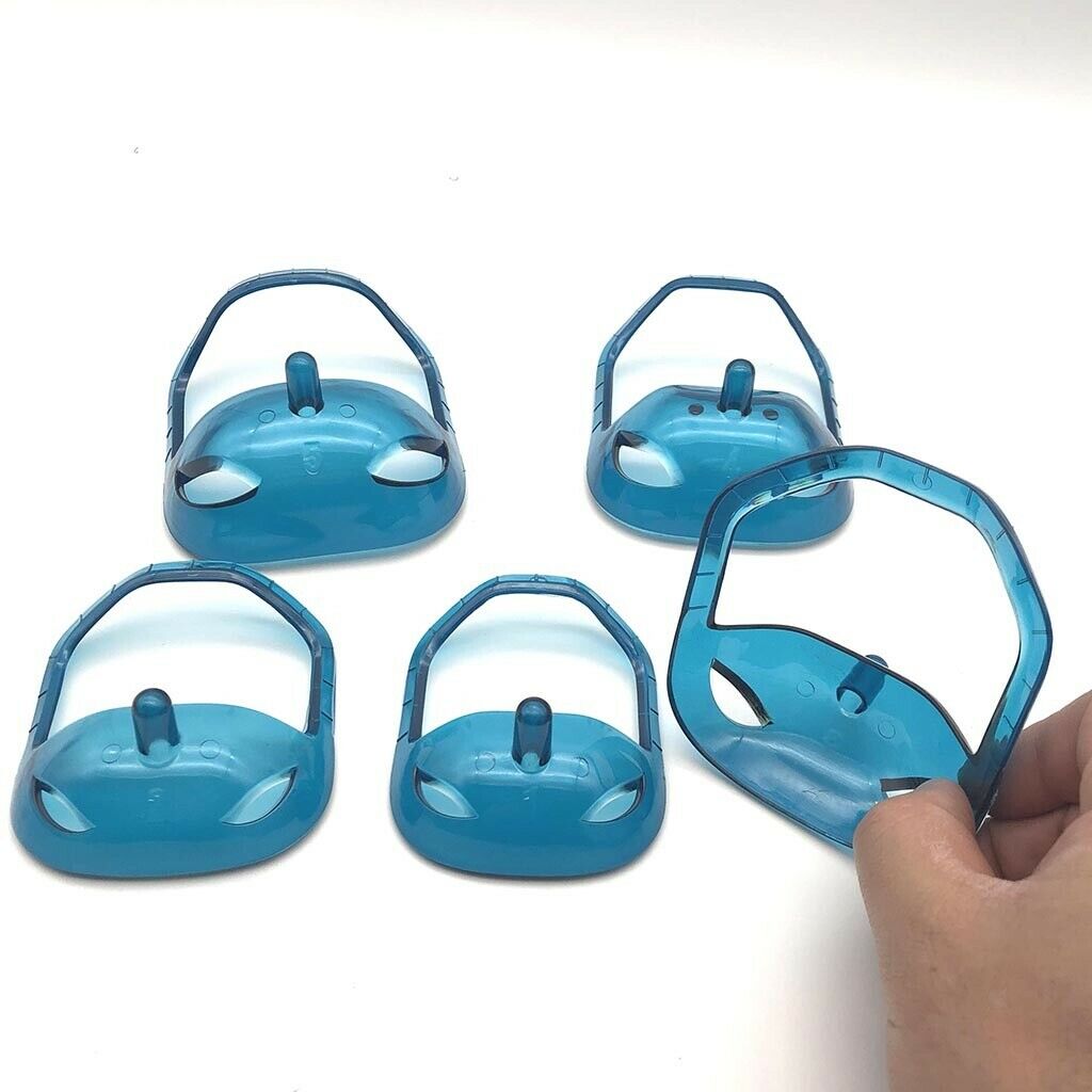 Durable Salon Male   Beard Mustache Styling Grooming Template Tool Blue