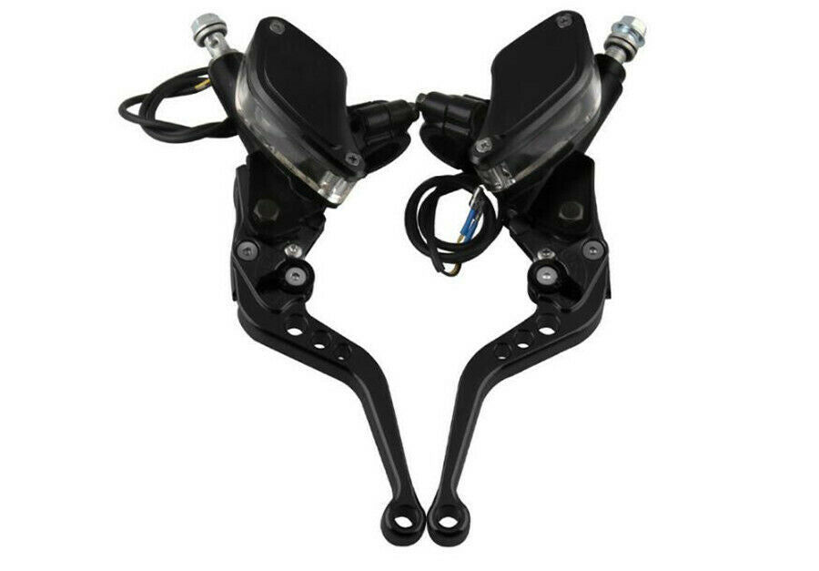 7/8" Hydraulic Front Brake Master Cylinder & Clutch Levers and Fluid Reservoir