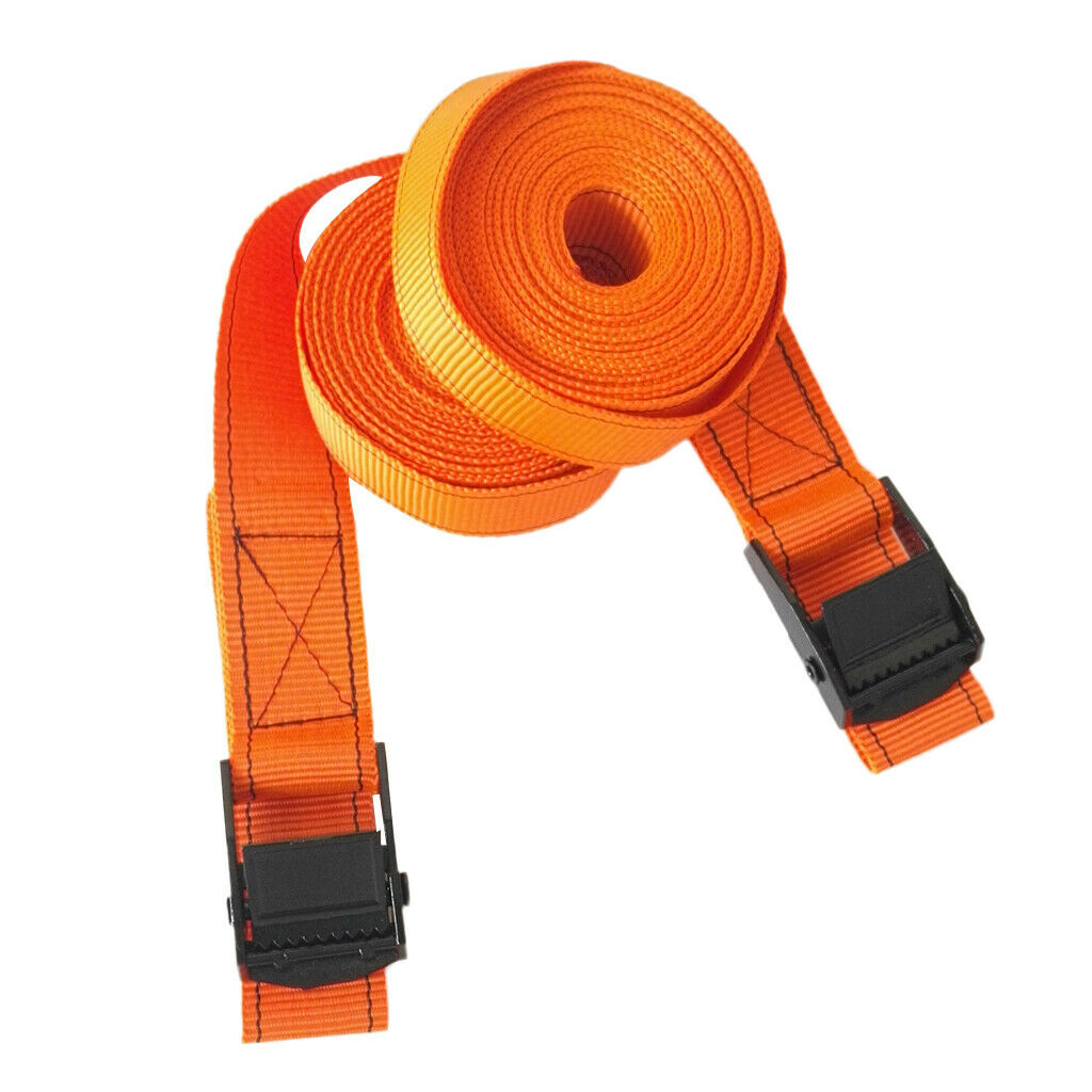 4Pcs Roof Rack Surfboard/Kayak/ Tie-down Straps Belt 25mmx5m with Cam Buckle