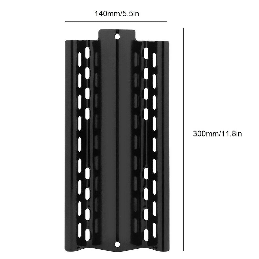 4pcs Barbecue Heat Plate Heavy Duty Adjustable Porcelain Steel Heat Shield BBQ