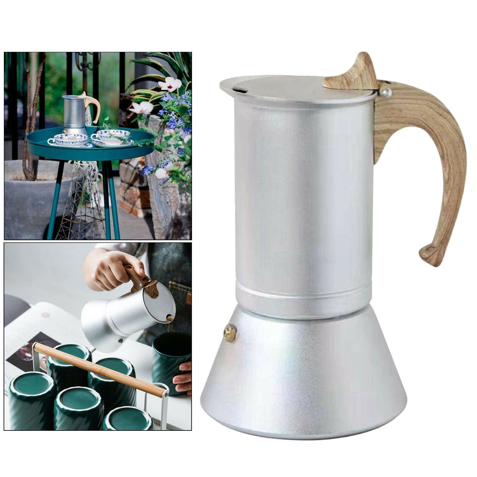 Stovetop Espresso Coffee Maker Machines Aluminum Coffee Pot Kettle Gift