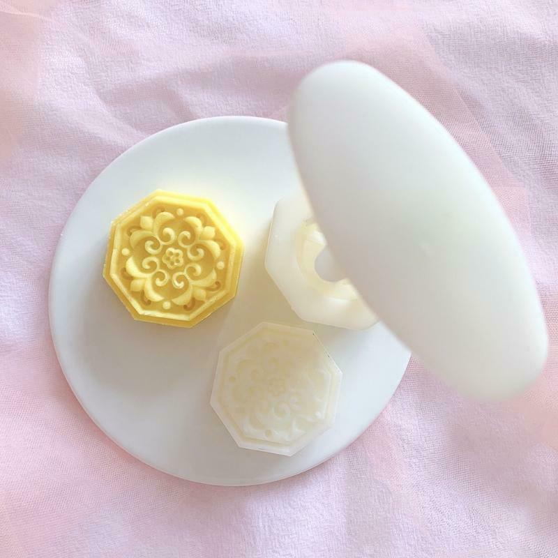 Moon Cakes Moulds Window Grill Design Hand Pressure Fondant Decors Cookie Cutter