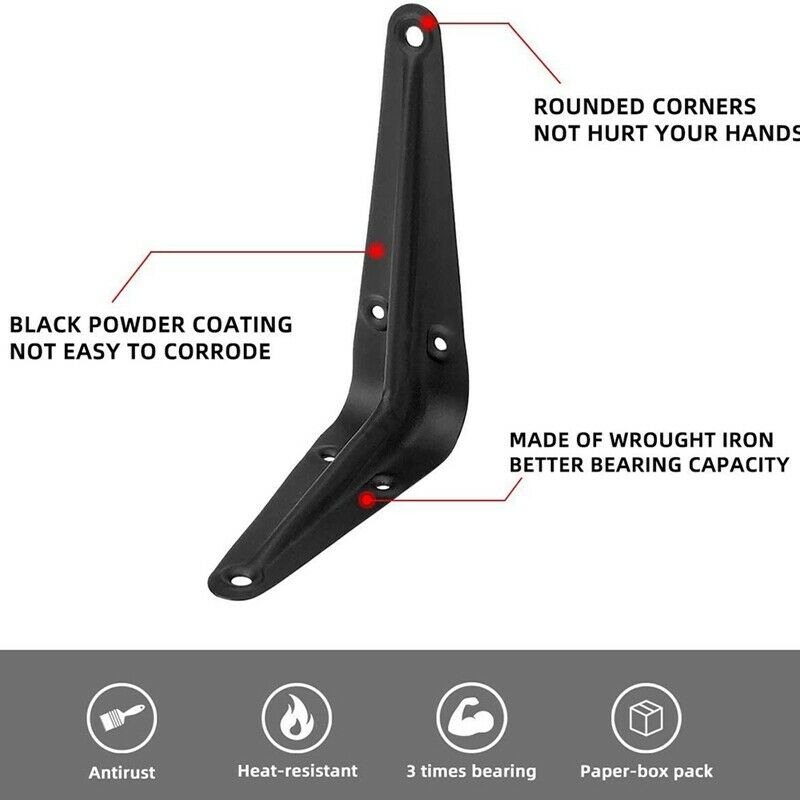 L-Shaped Bracket Right-Angle Bracket Metal Joint Angle Bracket Shelf SuspensioE7