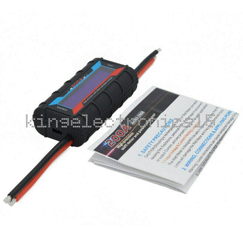 200A LCD High-precision Amp Watt Meter RC Battery Solar Power Analyser NEW