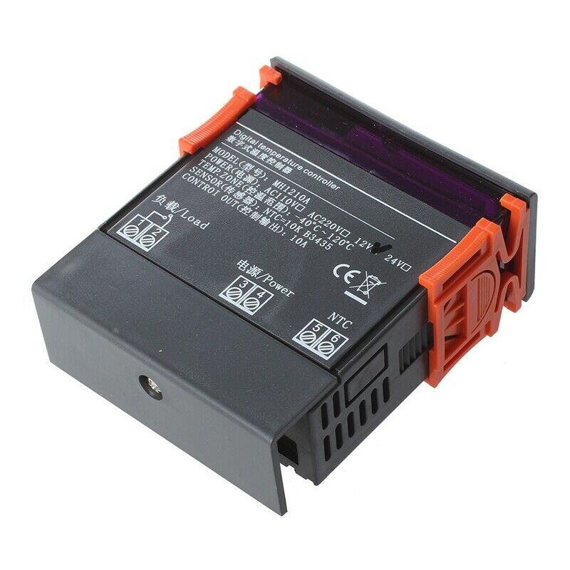 12V Digital LCD Display Thermostat with Sensor MH1210A C7D2D2