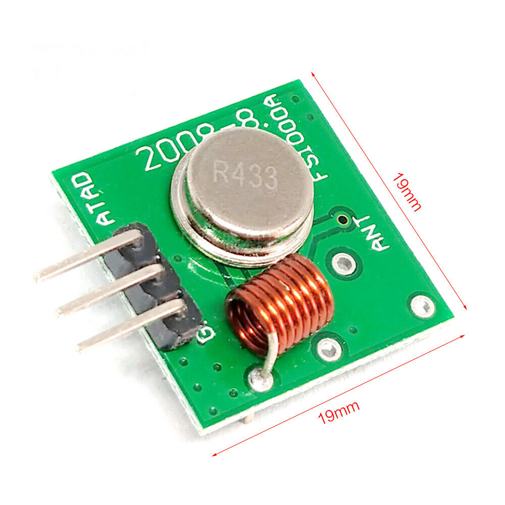 DC5V 433Mhz RF Wireless Transmitter Module Receiver Kit For Arduino Raspberry Pi