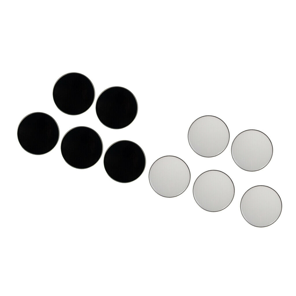 5 Pieces Banjo Head Skin for Banjolele Replacement Parts Accessory Black