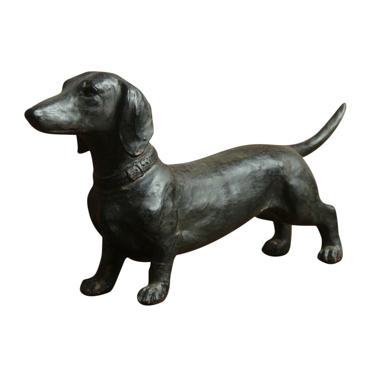 Black Dog Statue Home Accessories Garden Decor Ornaments Bookcase Crafts