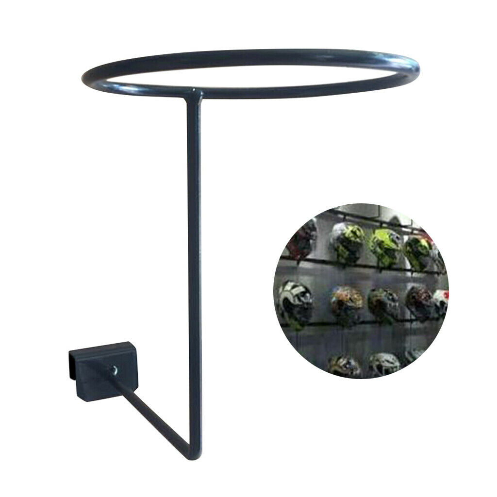 Motorcycle Helmet Holder Jacket Coat Storage Shelf Wall Hanger Metal Wall