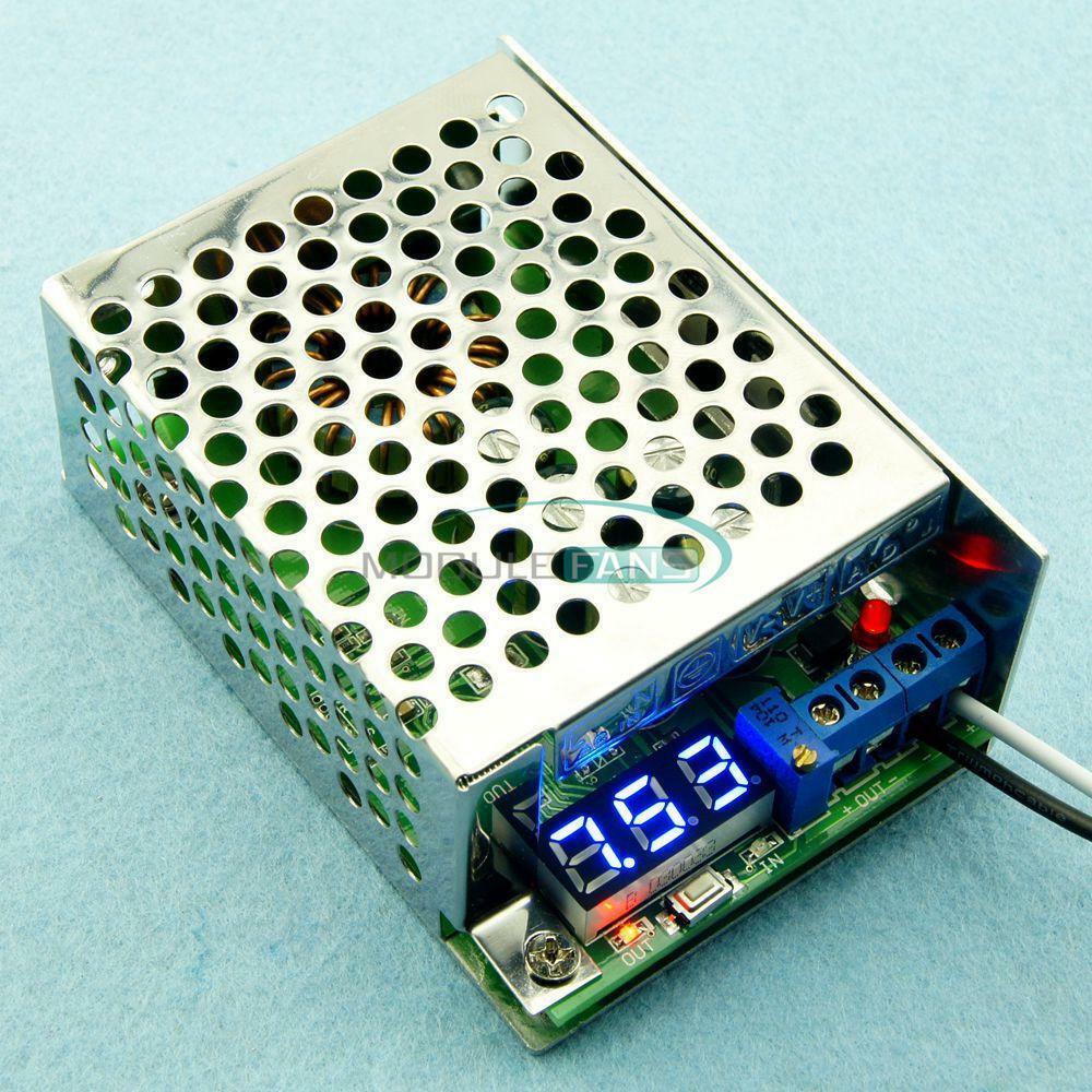 3.5-30V to 0.8-29V 5V 12V 10A DC-DC Step Down Power Supply Converter + LED Volt