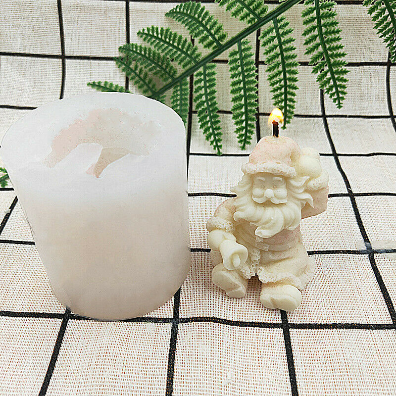 Santa Claus scented candle silicone mold Gypsum silica gel mold Christmas gi JD