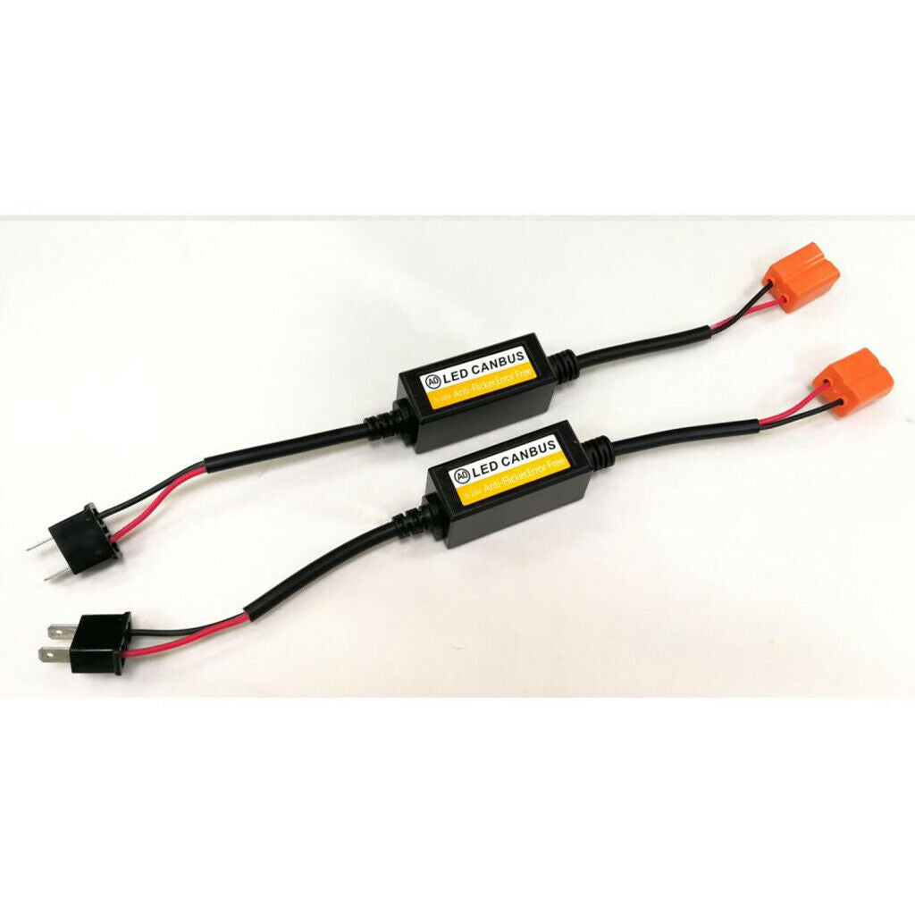 2X H7 Headlight Canbus Error Free Anti Flicker Resistor Canceller Decoder