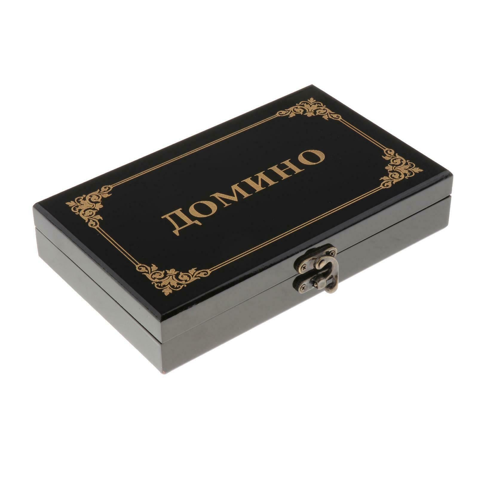 Retro Dominoes Tiles Set Traditional Board Travel Game Toys Board Game Travel