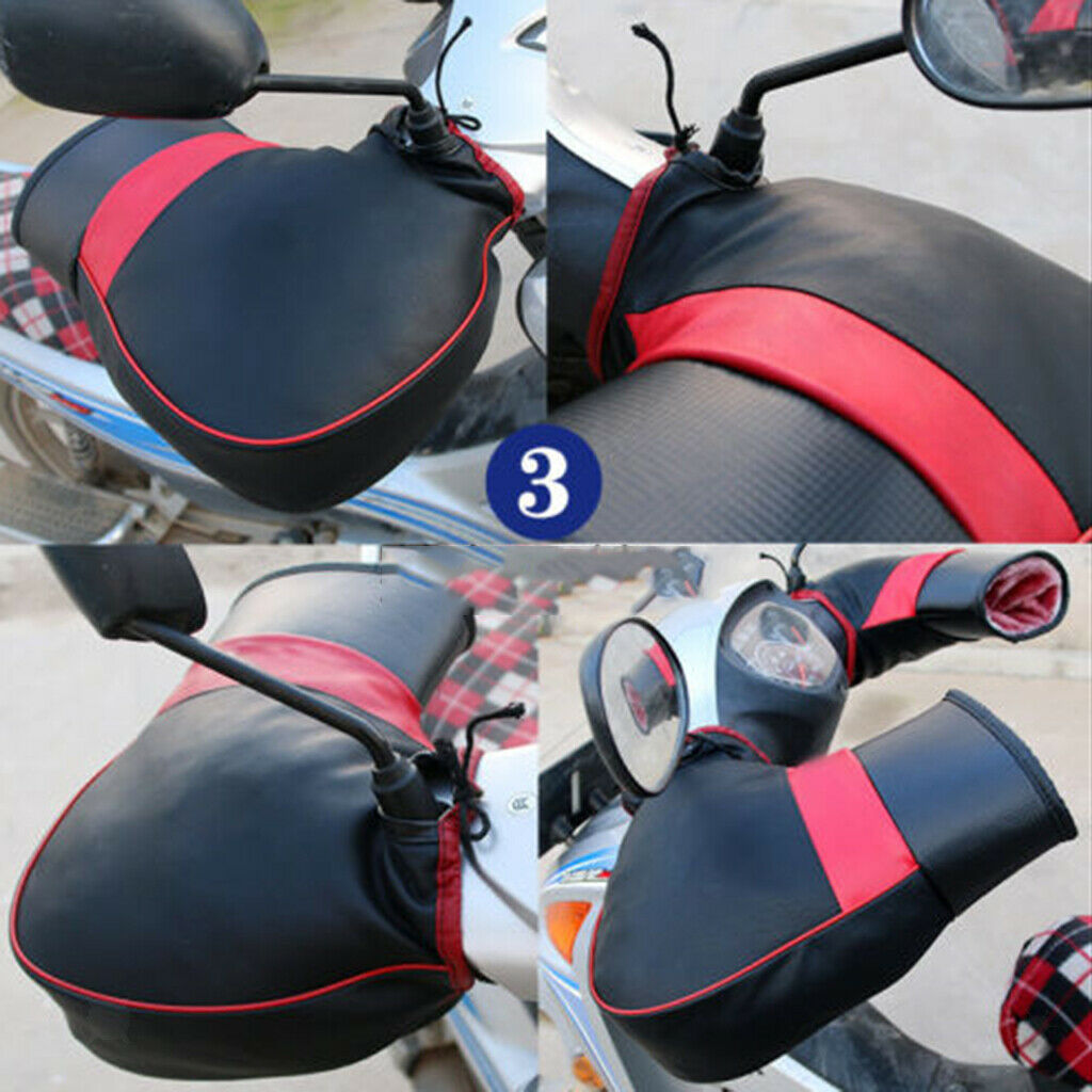 Winter Motorcycle Handlebar Muffs Gloves Hand Warmer for SUZUKI