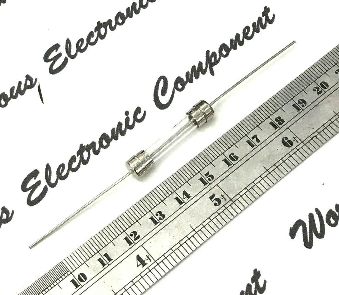 2pcs - bel  (3SBP) 3A 250V 6.3x32mm - Pigtail Glass Fuse