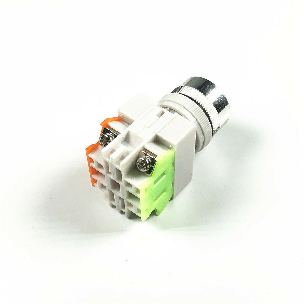 5 x  Green Round Cap  Momentary Push Button Switch LAY37-11BN  22mm
