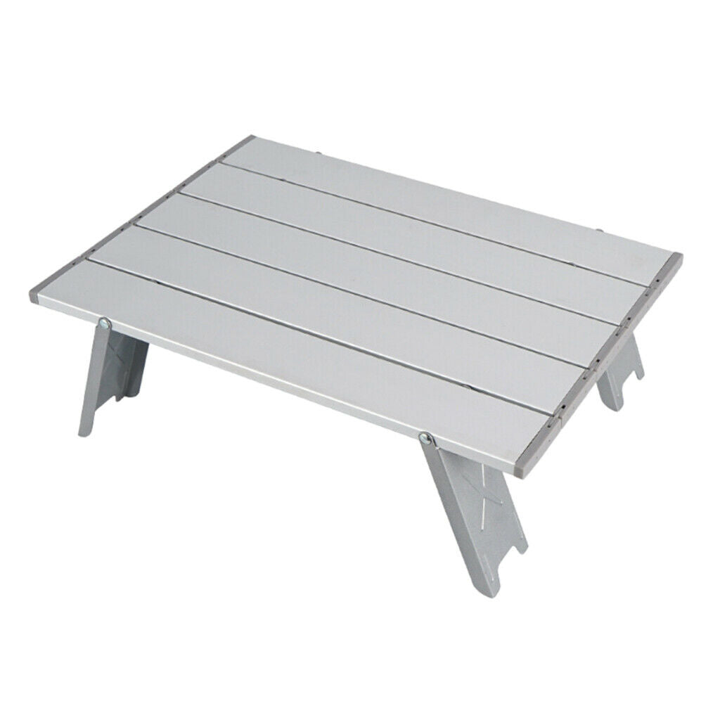 Camping Table Dinner Desk Fishing Garden Computer Support Breakfast White