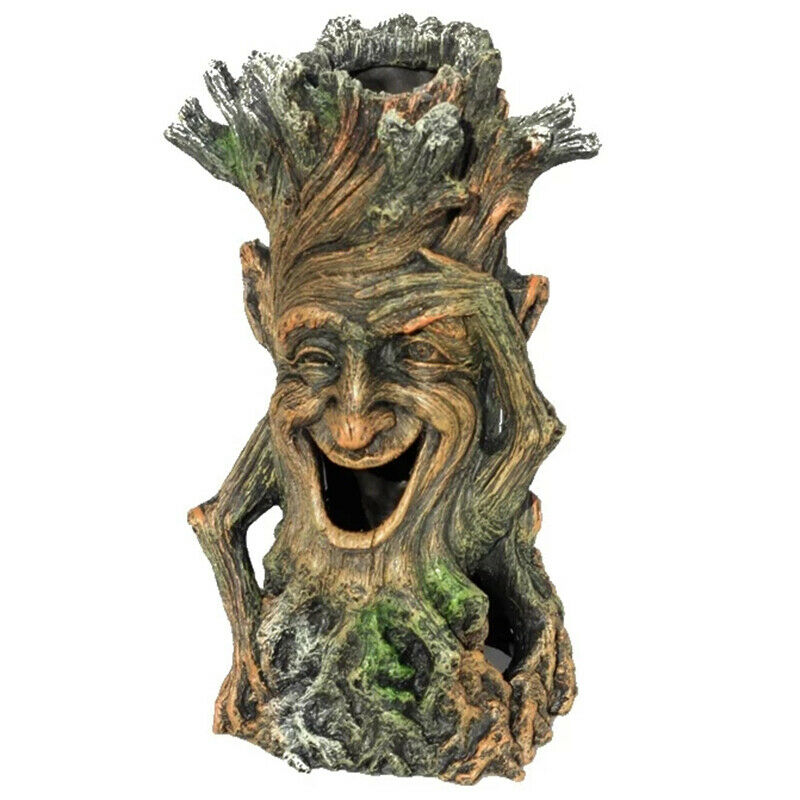 Aquarium Wood Tree Man Decoration Ornaments Fish Shrimp Shelter Fish Tank LaG7K7