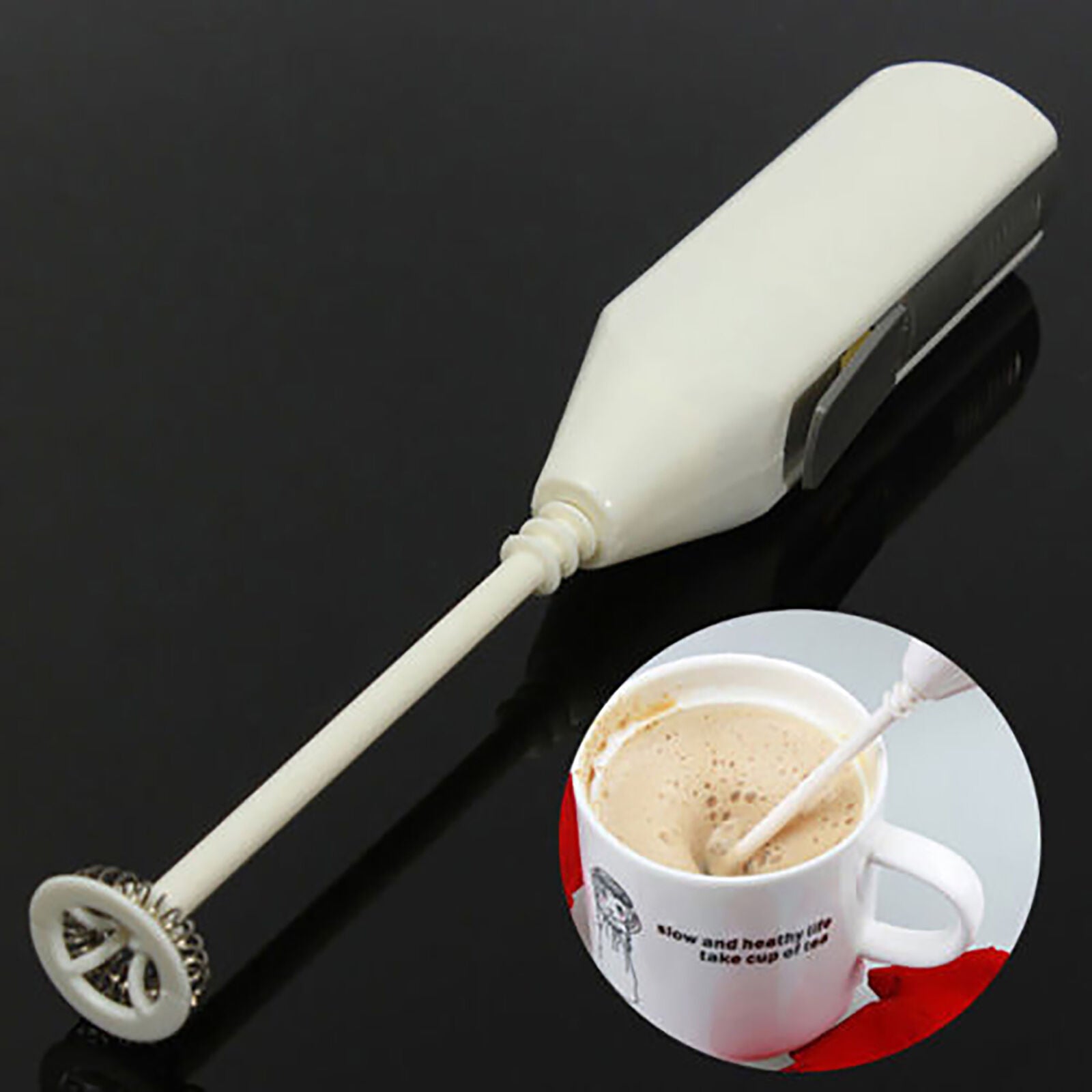 Frother Multi-purpose Powerful Handheld Frother Whisk Electric Milk Foamer Maker