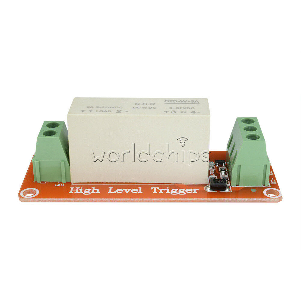 3-32V DC 1-Channel SSR Solid State Relay High-low Trigger 5A 5v 12v For Arduino