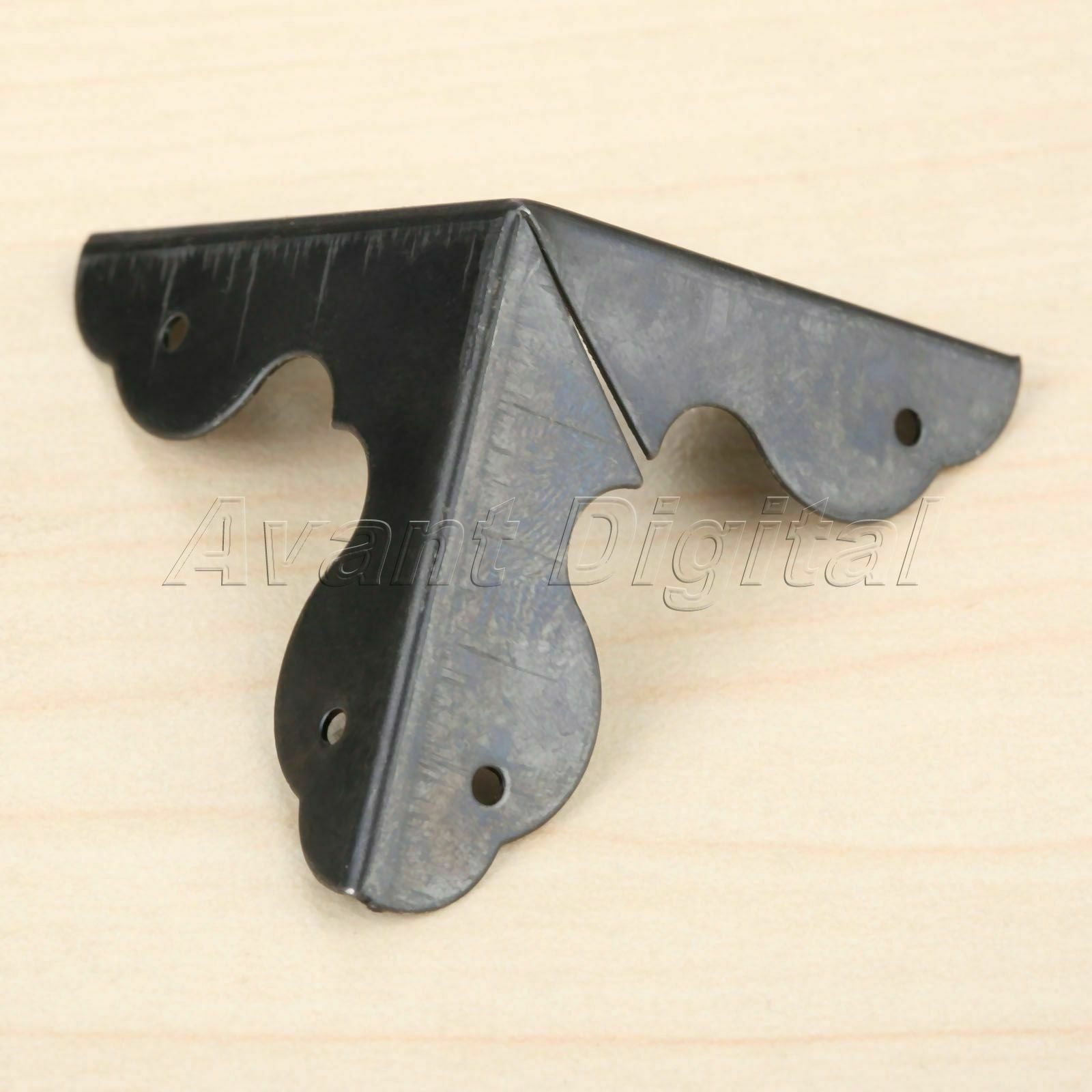 Black Wooden Case Corner Protectors Box Corner Bracket Decorative 33mm*33mm*33mm