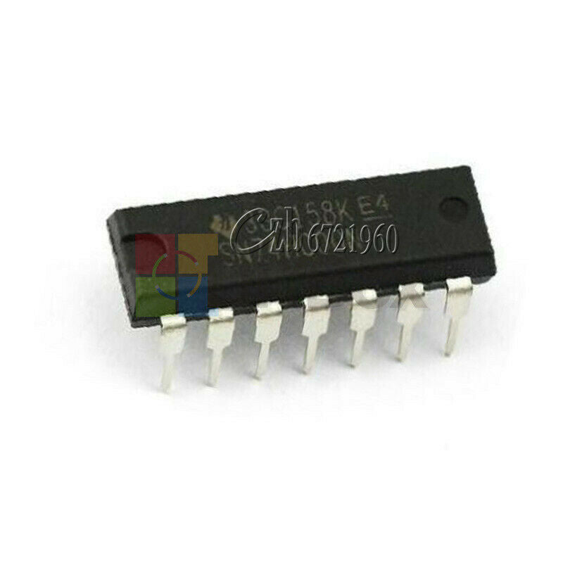 100Pcs 74HC00 SN74HC00N Quad 2-Input NAND Gate IC 14Pin DIP-14P Chip IC