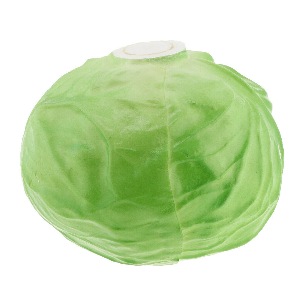 Artificial Vegetable Cabbage Kitchen Cabinet Table Display Decor Craft  Green