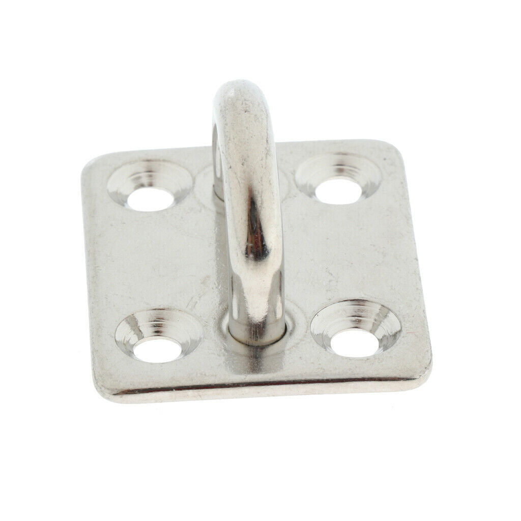 Stainless Steel Square Pad Eye Plate/Marine Hardware Staple Hook Loop 5mm Marine