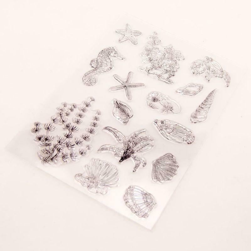 Shell Starfish Silicone Clear Seal Stamp DIY Scrapbooking Embossing Photo Album