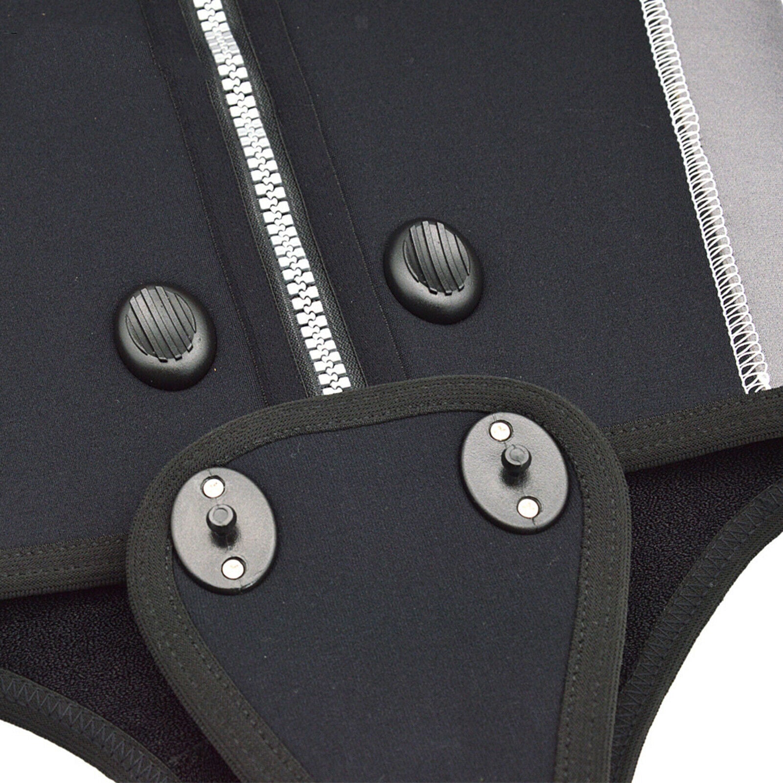 Fastener for Split Diving Suit Swimming Snorkeling Suit Slide Buckle Black