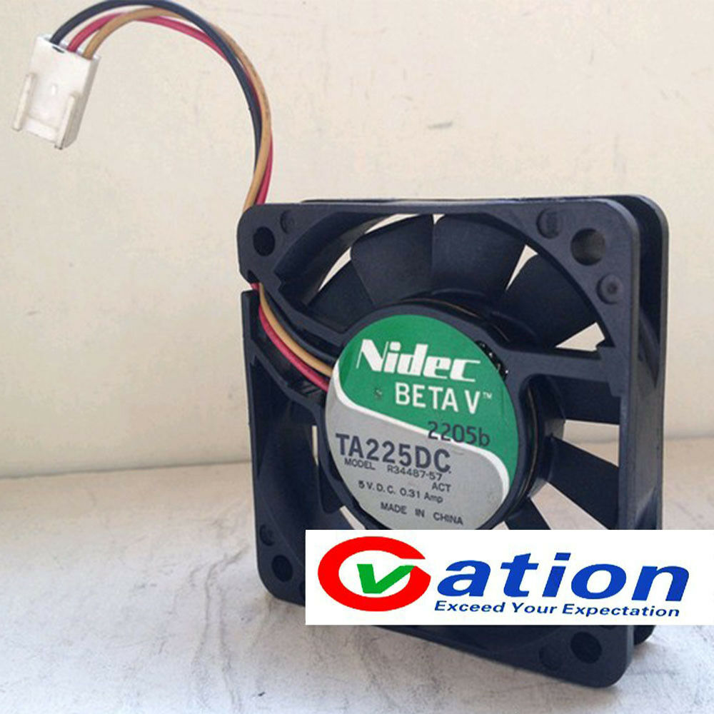 For NIDEC TA225DC R34487-57 Double ball cooling fan DC5V 0.31A 60*60*15mm 3pin