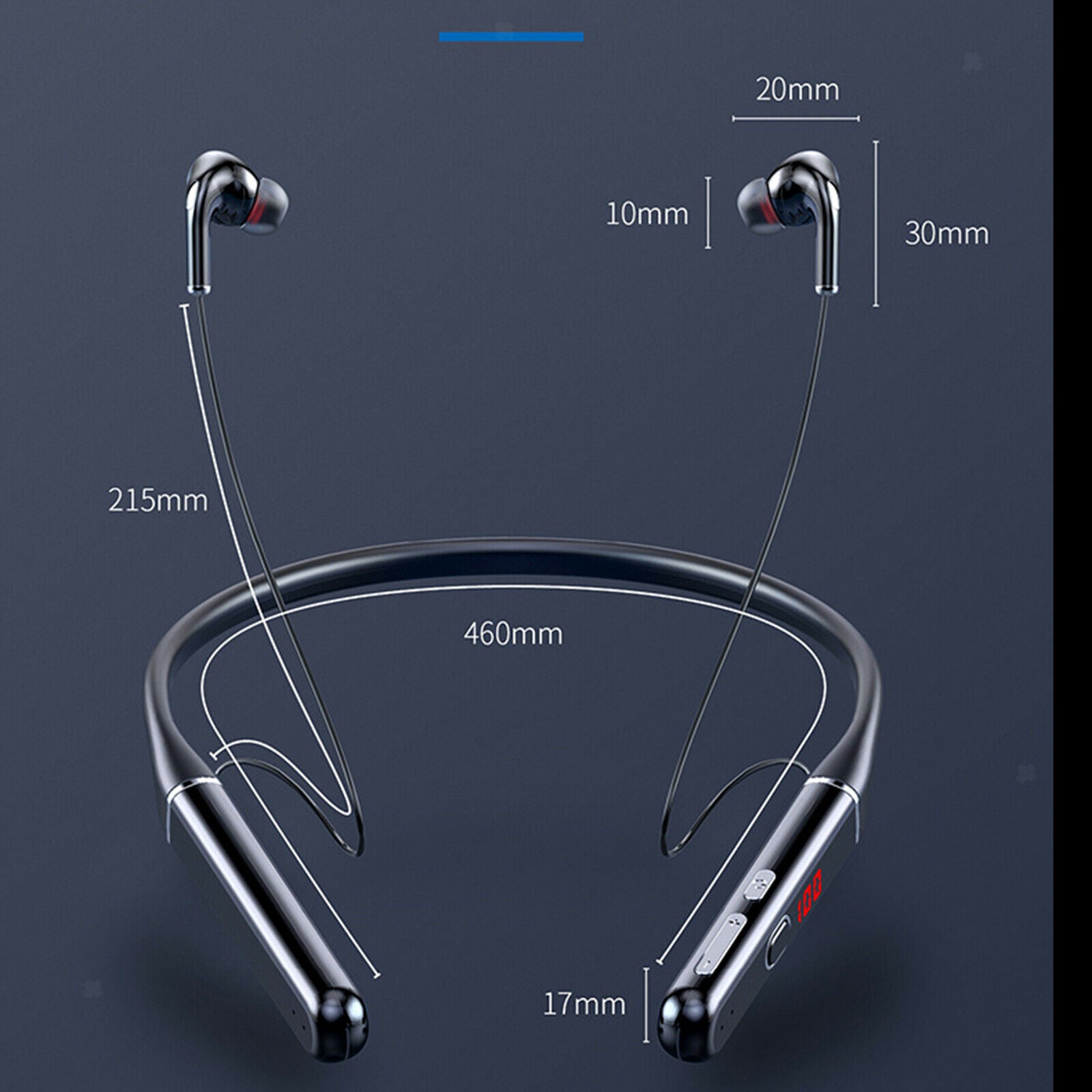 Bluetooth Headphones Neckband Earbuds Sports Sweatproof Earphones Wireless