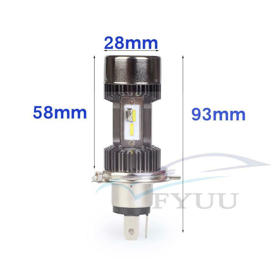 Motorcycle 12v H4 Hi Lo beam Moto LED Headlight Fit Most Motorbike LED Lamps
