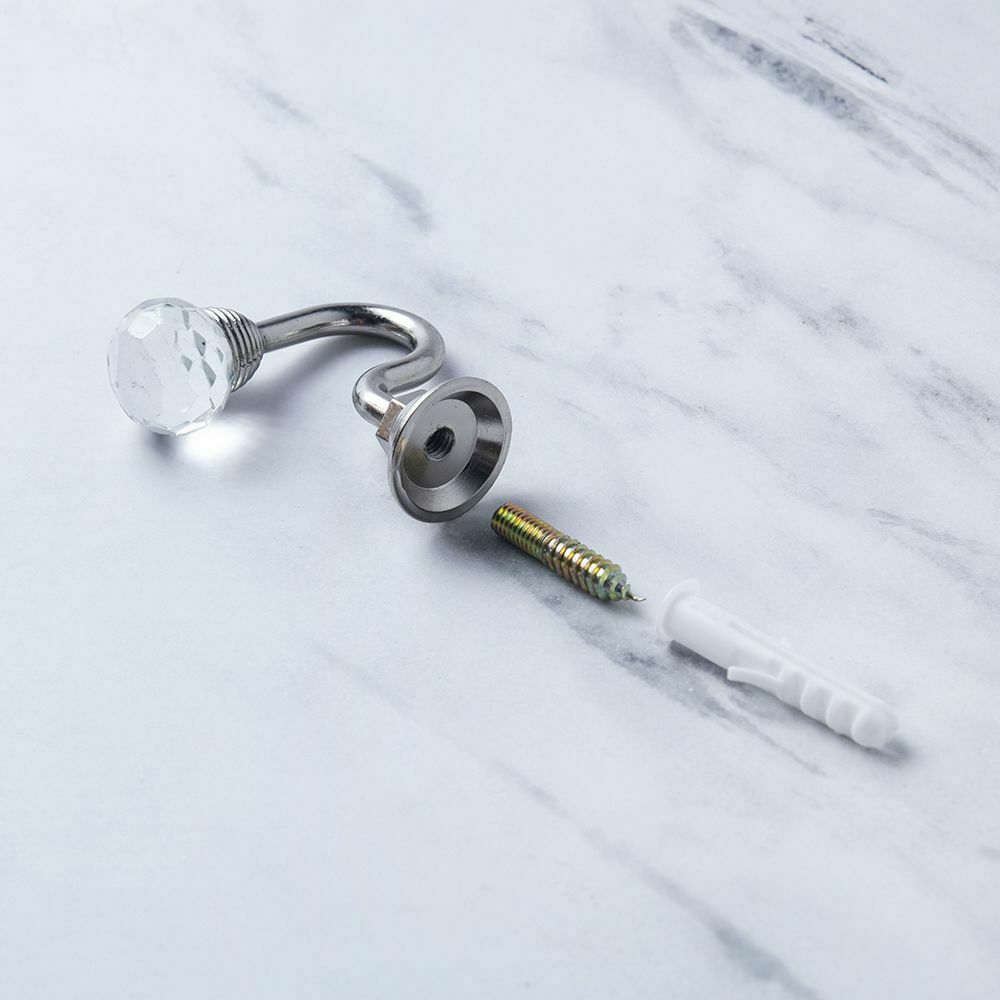 Curtains Accessories Fixing Holder Curtain Hooks Crystal Bracket Hanging Hooks