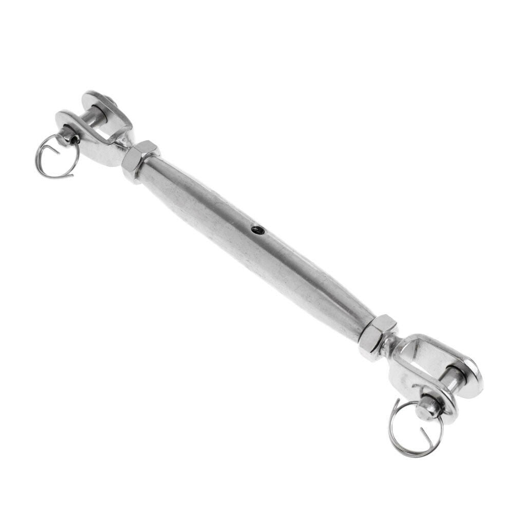 M12 Marine 304 Stainless Steel Closed Body Jaw Turnbuckle Rigging Screw 1/2