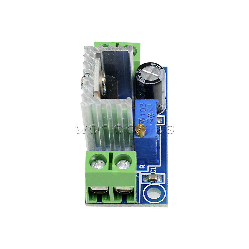 2Pcs Buck Step Down Low Ripple Module Power Supply LM317 DC-DC Linear Converter