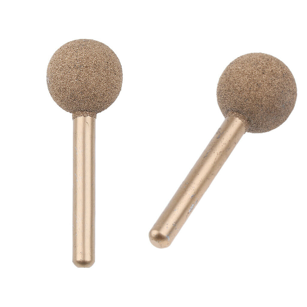 2xJewelry Stone  Polished Rotary Tool Diamond Burr Accessories 20mm