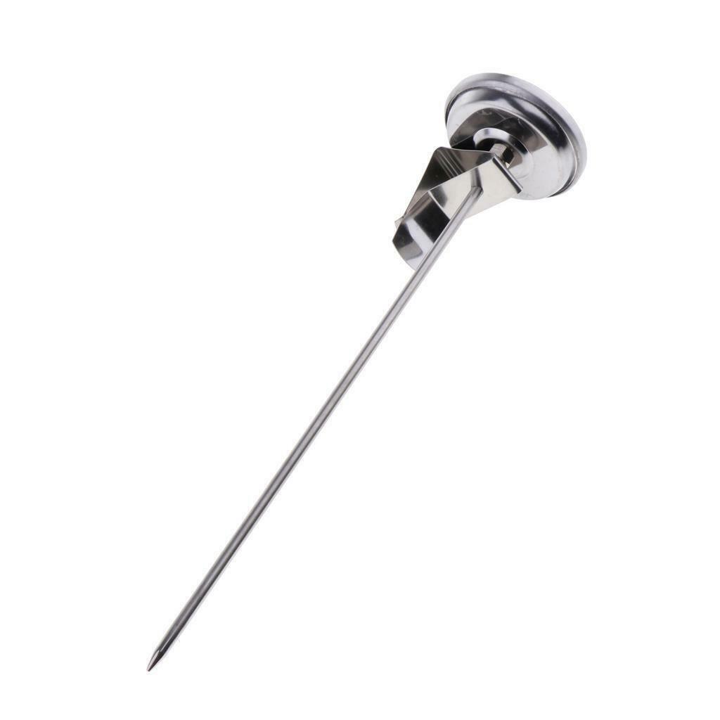 2'' Stainless Steel BBQ Smoker Grill Thermometer Temperature Gauge 0-200 Deg