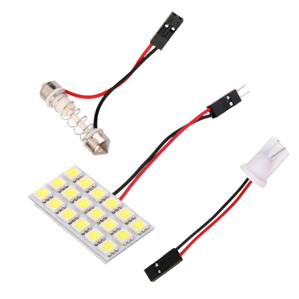 Car T10 18 SMD Dome Reading Trunk Number Plate Light Lamp Bulb