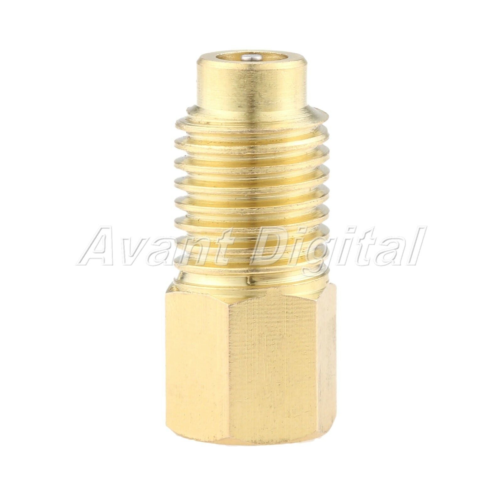 1/4" R12 To R134a Fitting Adapter Female Flare With O-ring X 1/2" Acme Male HM