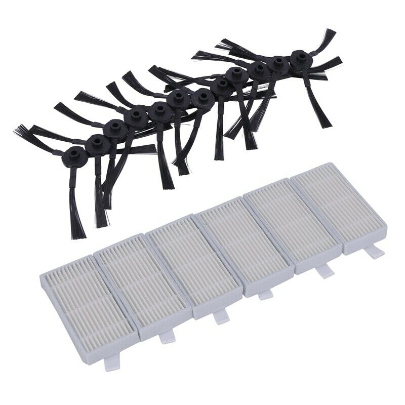 12x side brush 6x HEPA Filter kit for CHUWI ilife v5s v5 x5 ilife V3s v3s pro H3