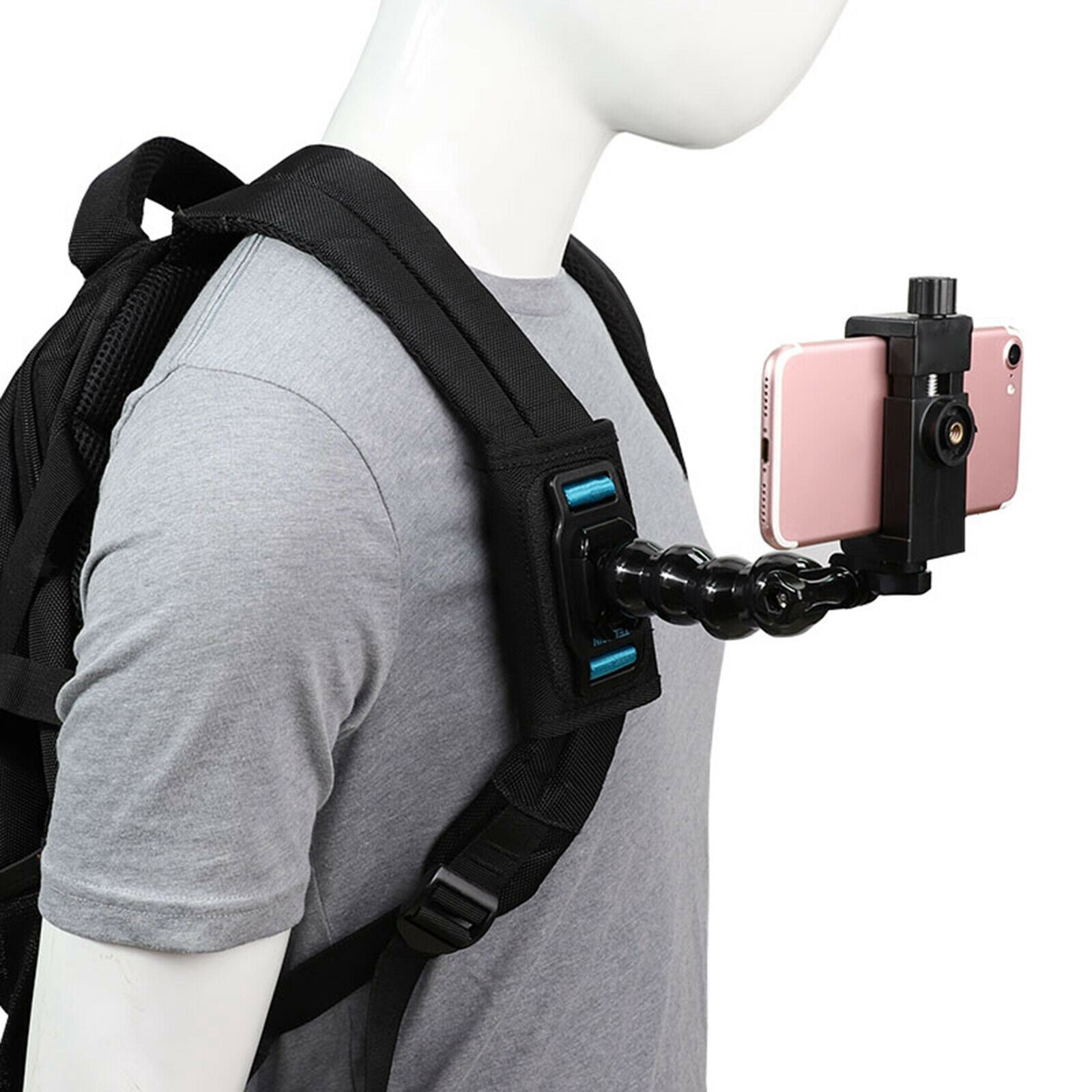 Portable Clip 360° Rotation Bracket Bag Belt Adapter Backpack Strap Adapter