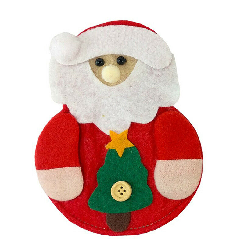 8pcs Christmas Decorations Snowman Kitchen Tableware Holder bag Xmas orna.l8