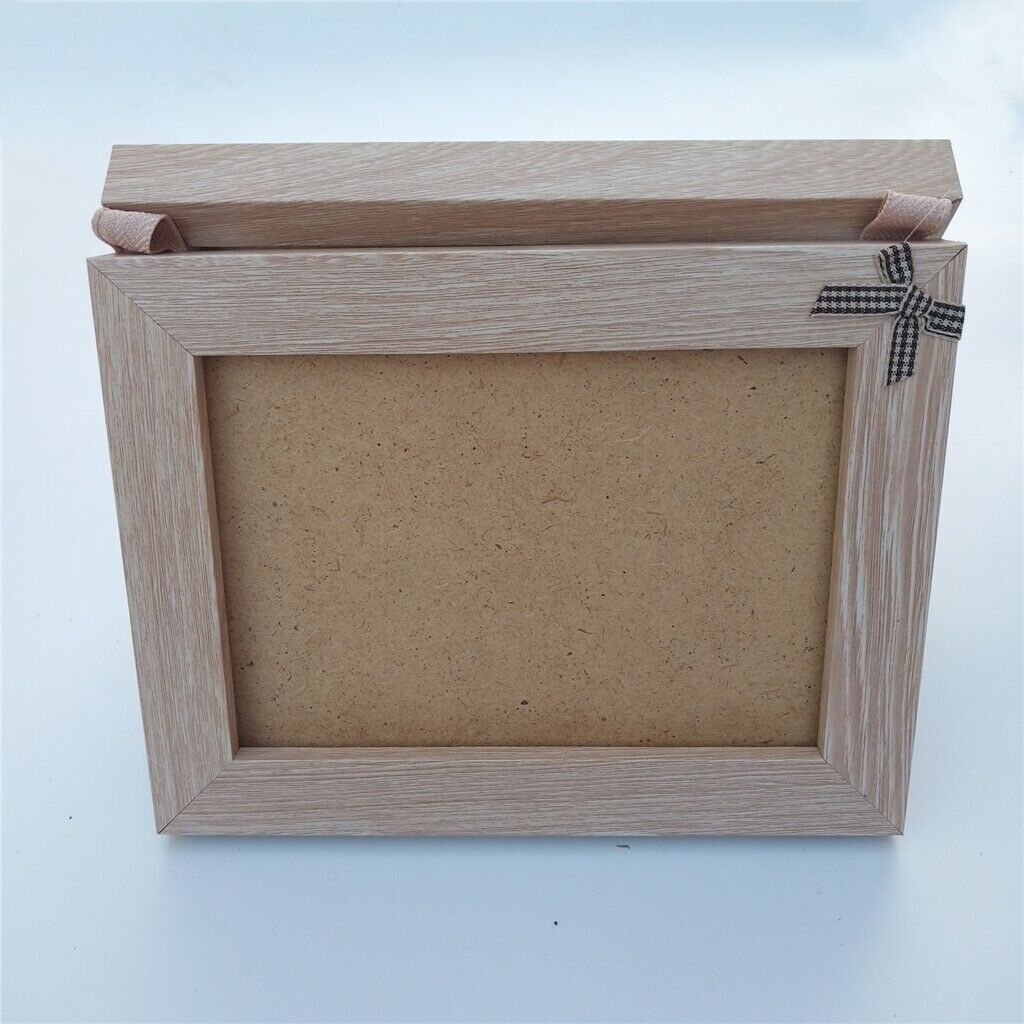 Triple Wood Photo Picture Frame Wall Hanging Rustic Photo Frame& Rope Wall Decor