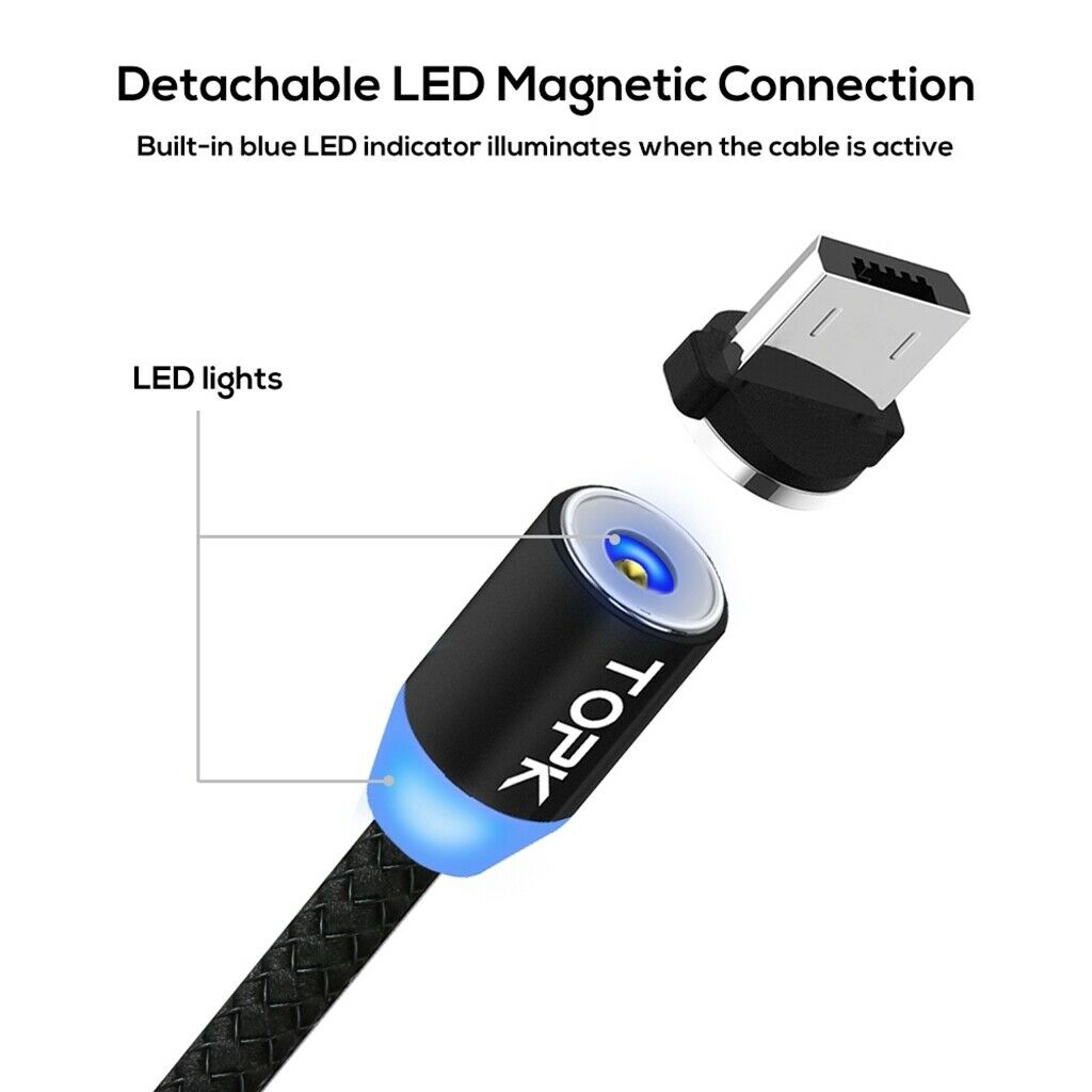 1M Light-up LED USB Data Sync Charge Charging Cable for Android Cell Phone