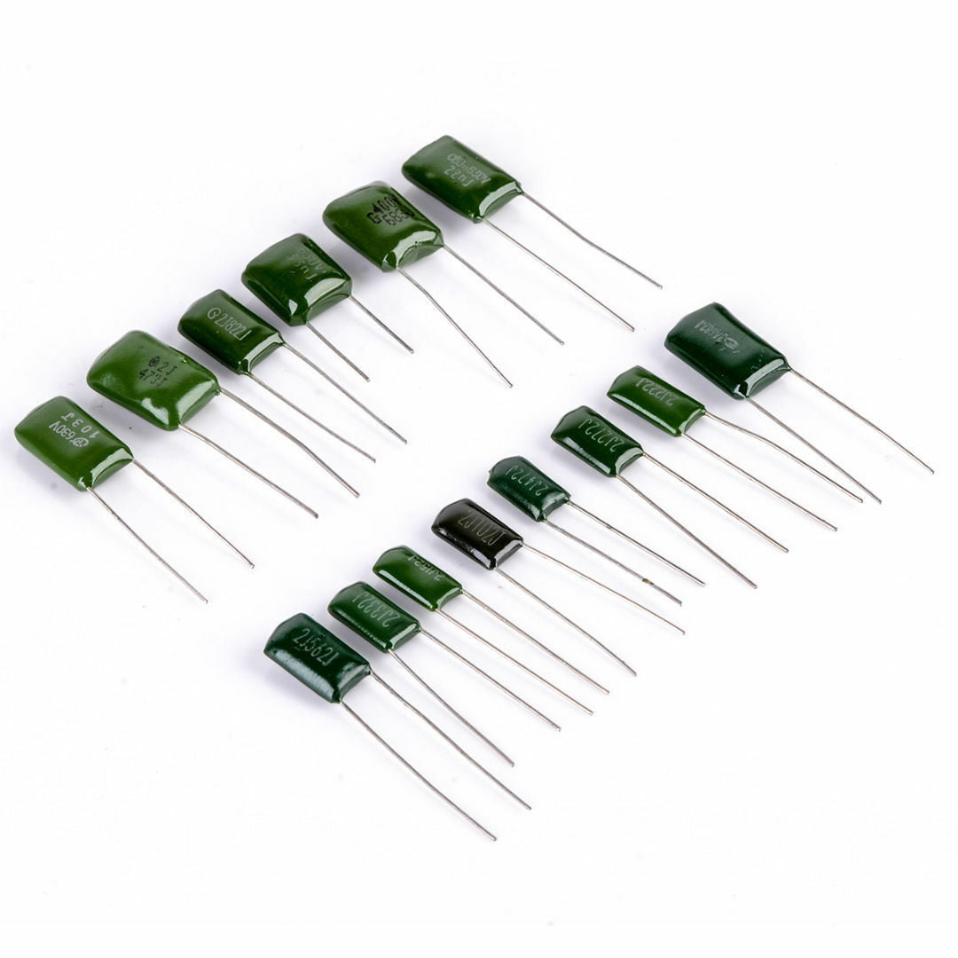 140PCS 630V 14Values Polyester Capacitor Assortment Electrolytic Kit+Plastic Box